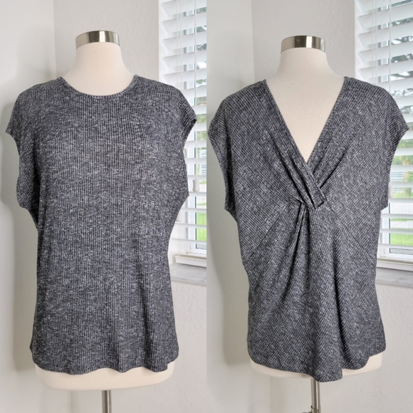 RAG & BONE Knot Back Knit Tee M. - Picture 3 of 9